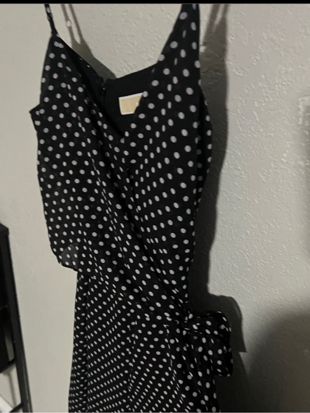 MICHAEL-New Michael Kors Black & White SMALL POLKA Dot Maxi Classic Romper SIZE
